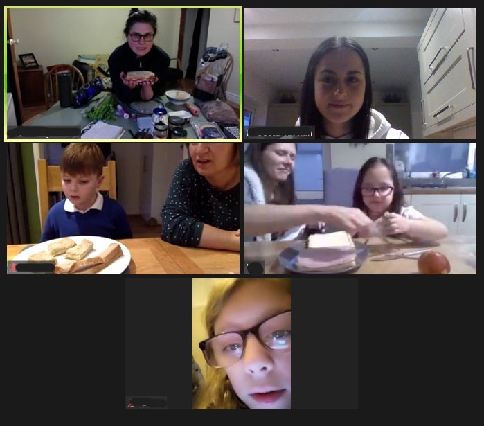 A Zoom session with Oksana and Vista's Children and Young People